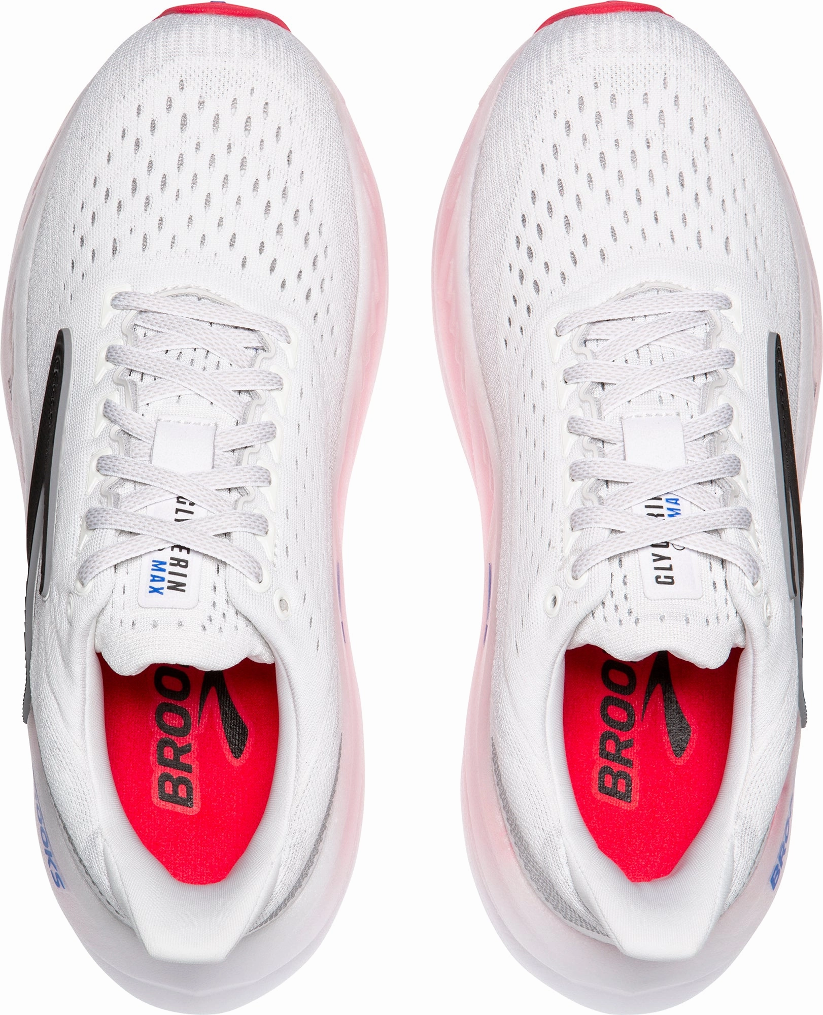 Neutral Frame Brooks Glycerin Max Womens Running Shoes - White