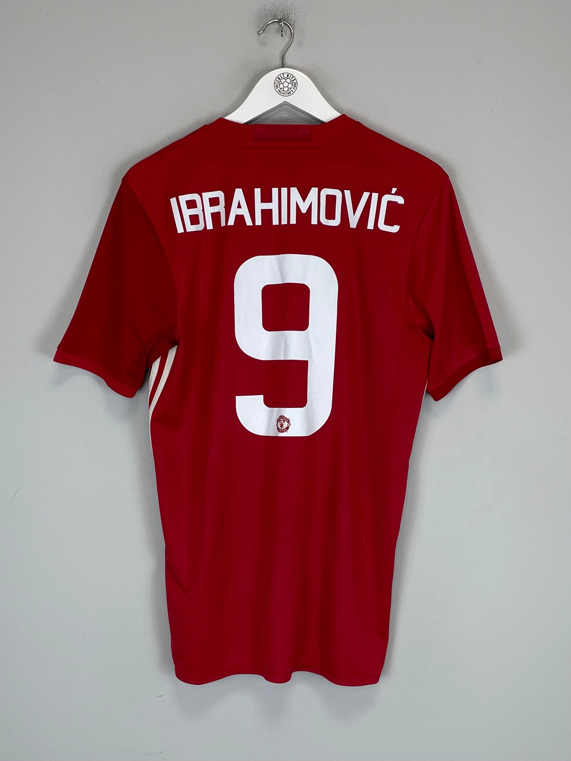 Breathe Fit 2016/17 MANCHESTER UNITED IBRAHIMOVIC #9 HOME SHIRT (M) ADIDAS