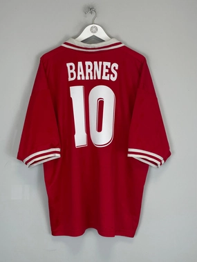 1996/98 LIVERPOOL BARNES #10 HOME SHIRT (XXL) REEBOK Contoured Ergonomic Fit