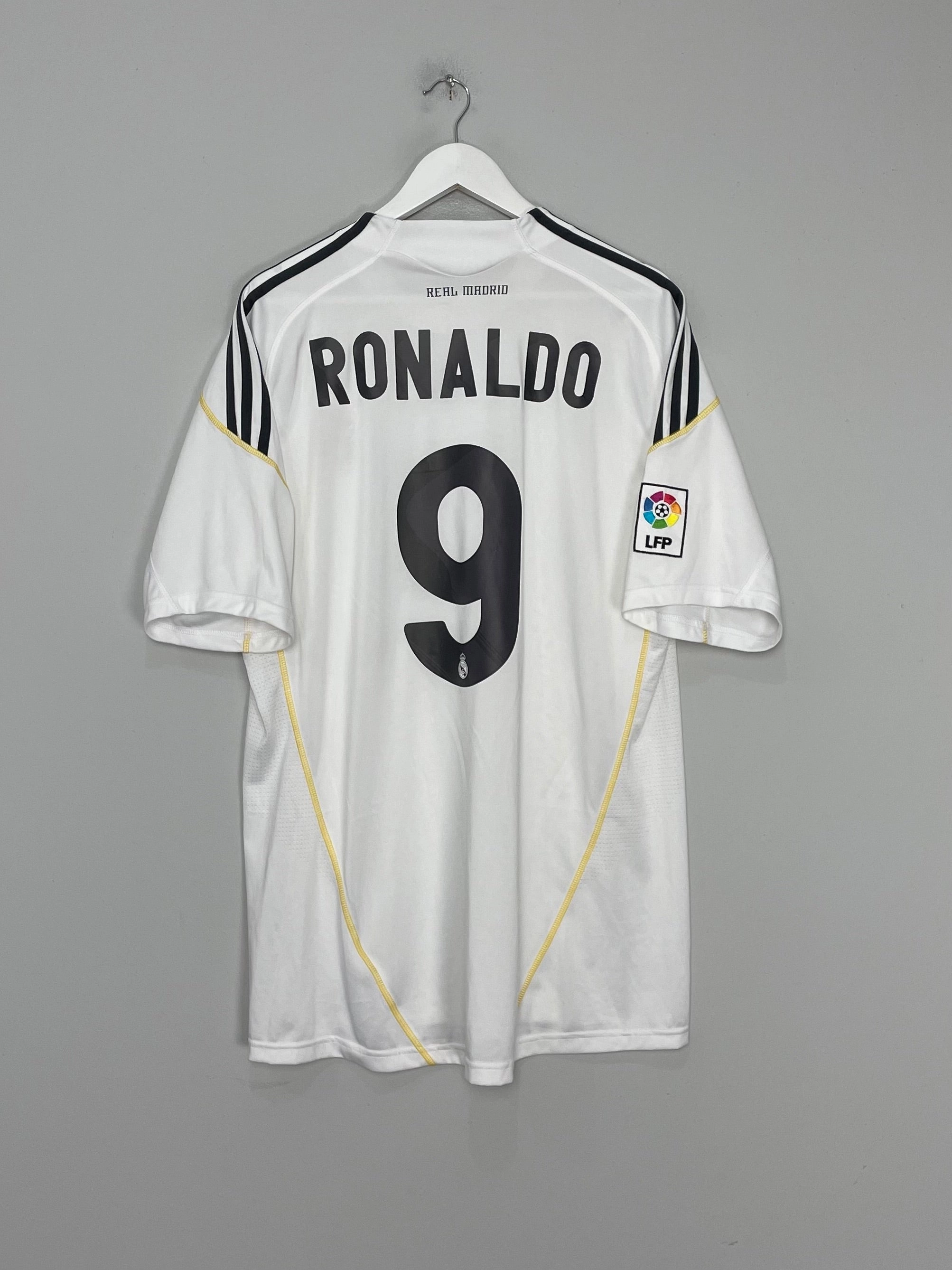 Gripped Hem Technology 2009/10 REAL MADRID RONALDO #9 HOME SHIRT (XXL) ADIDAS