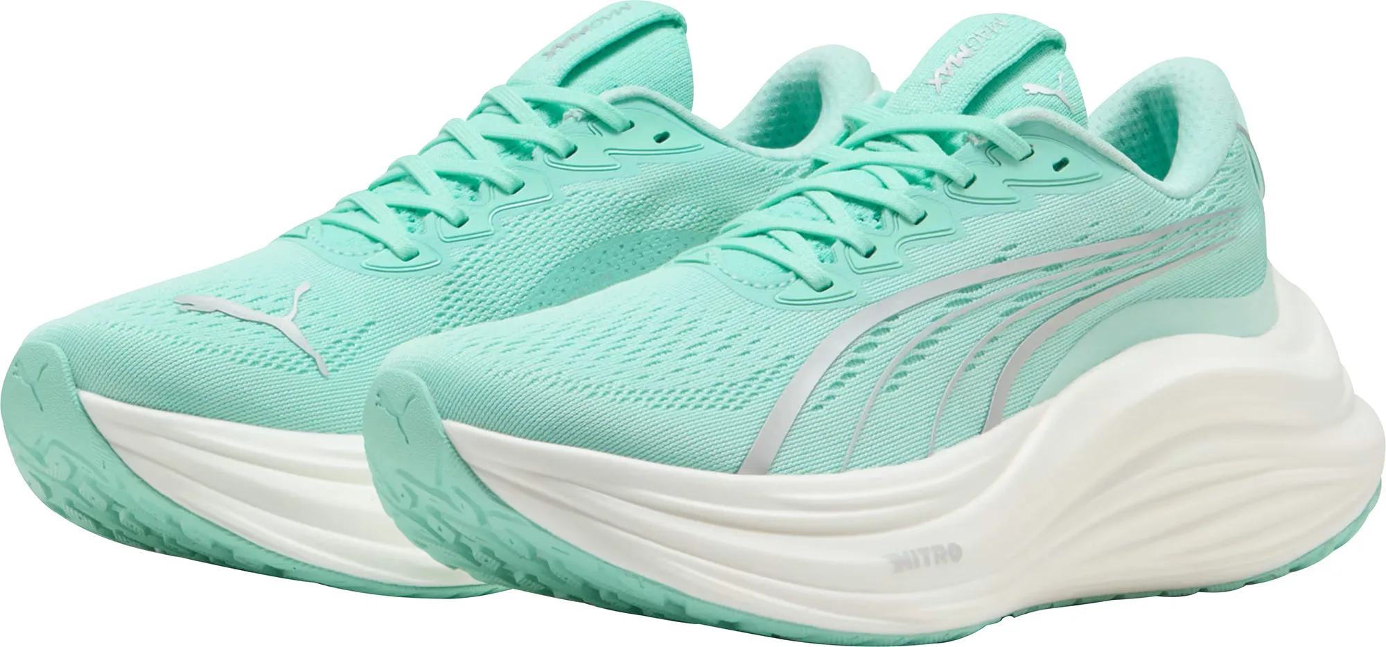Durable touch Puma MagMax Nitro Womens Running Shoes - Green