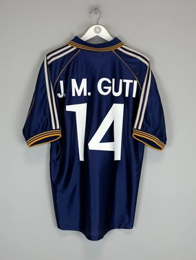 1998/99 REAL MADRID J.M GUTI #14 THIRD SHIRT (L) ADIDAS Multiaxial Compression Zones