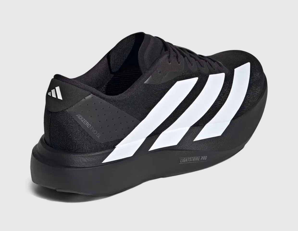 Odor Control Fabric Reinforced toe cap adidas Adizero Evo SL Core Black / Cloud White - Core Black
