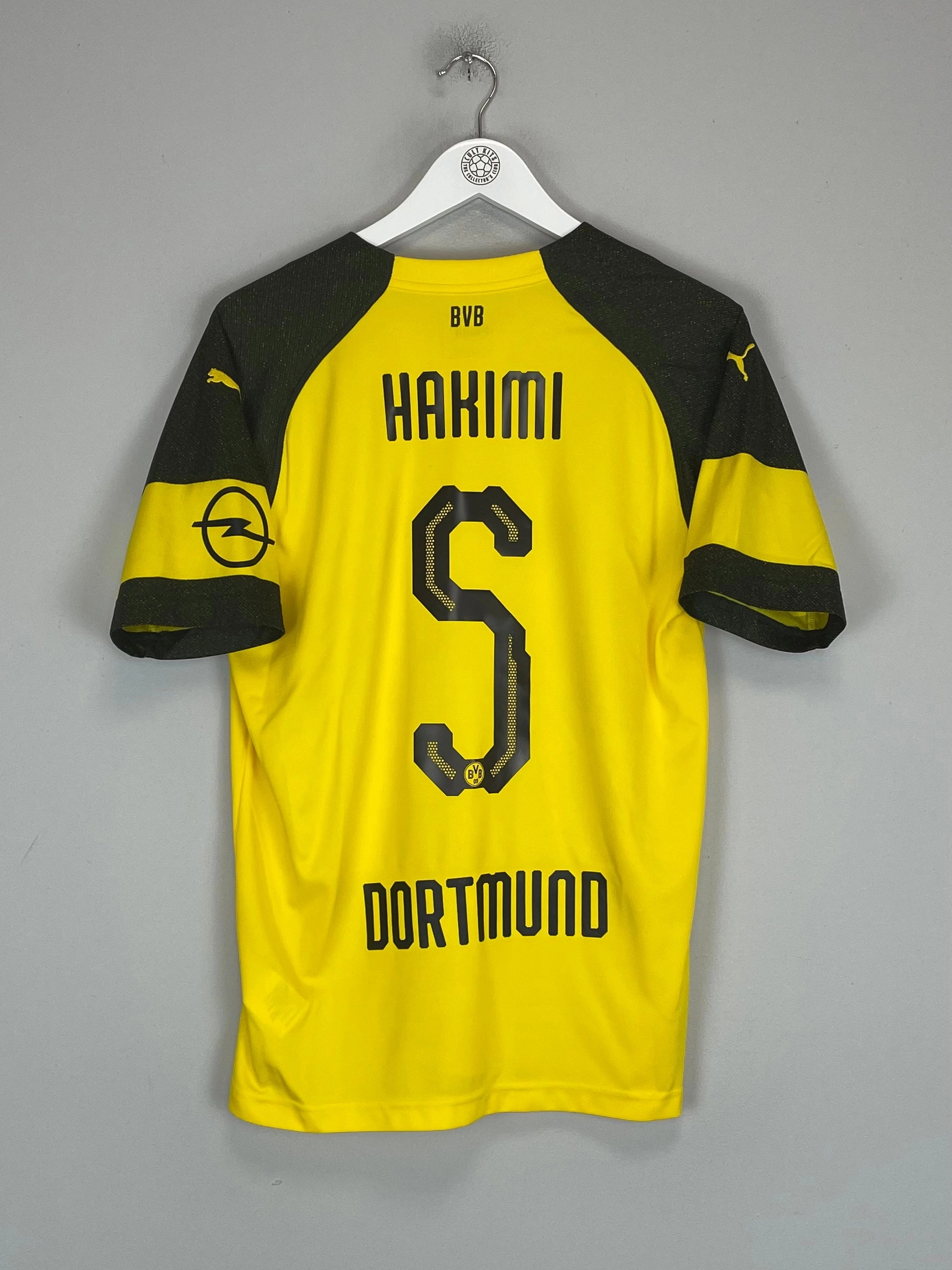 2018/19 DORTMUND HAKIMI #5 HOME SHIRT (M) PUMA Ergonomic Articulated Fit Weekend League