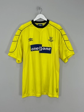 1999/00 EVERTON AWAY SHIRT (XL) UMBRO Athletic Performance Enhancement