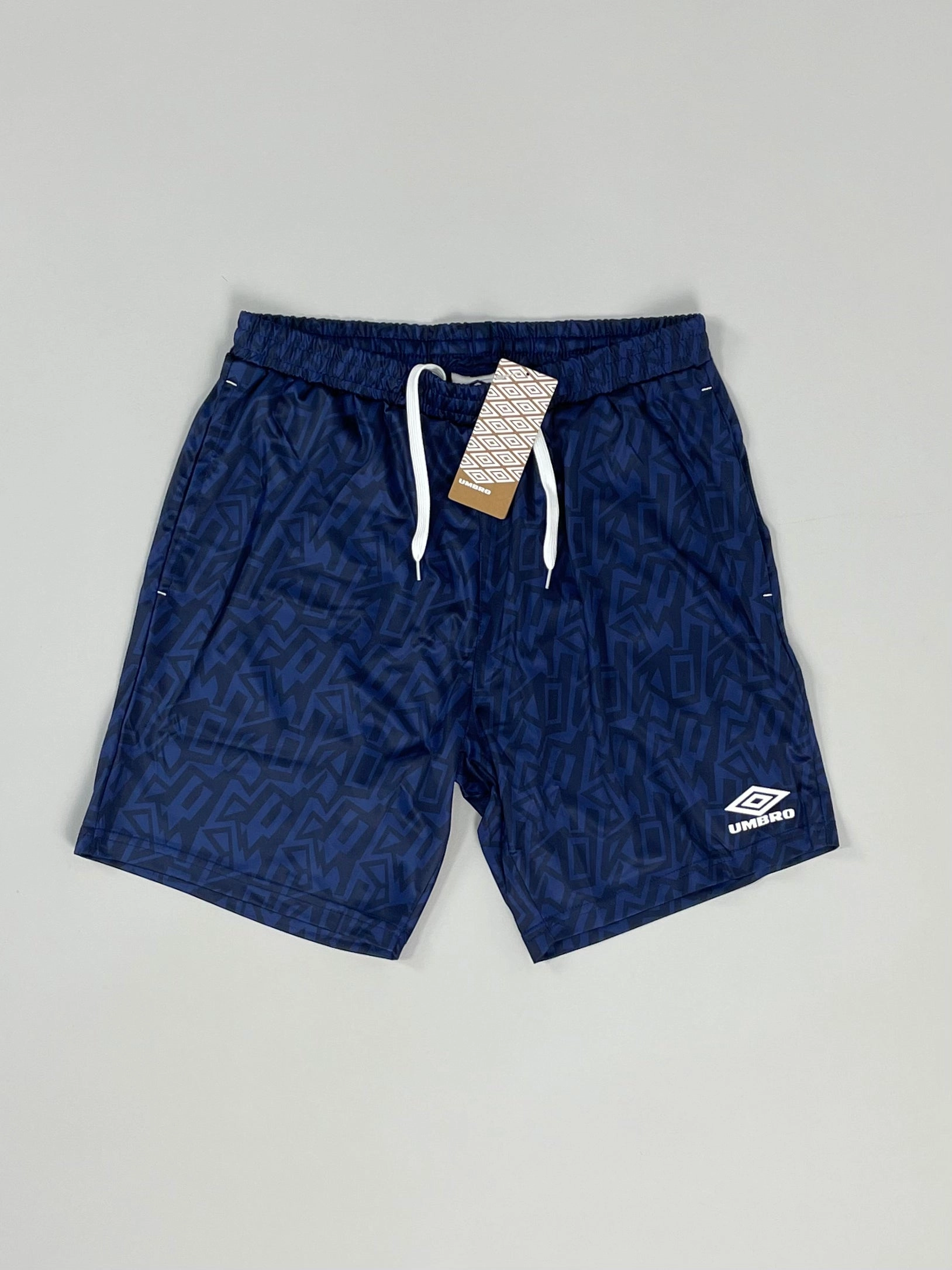 Action Gear UMBRO *BNWT* NAVY GRAFFITI SHORTS (MULTIPLE SIZES) WITH POCKETS