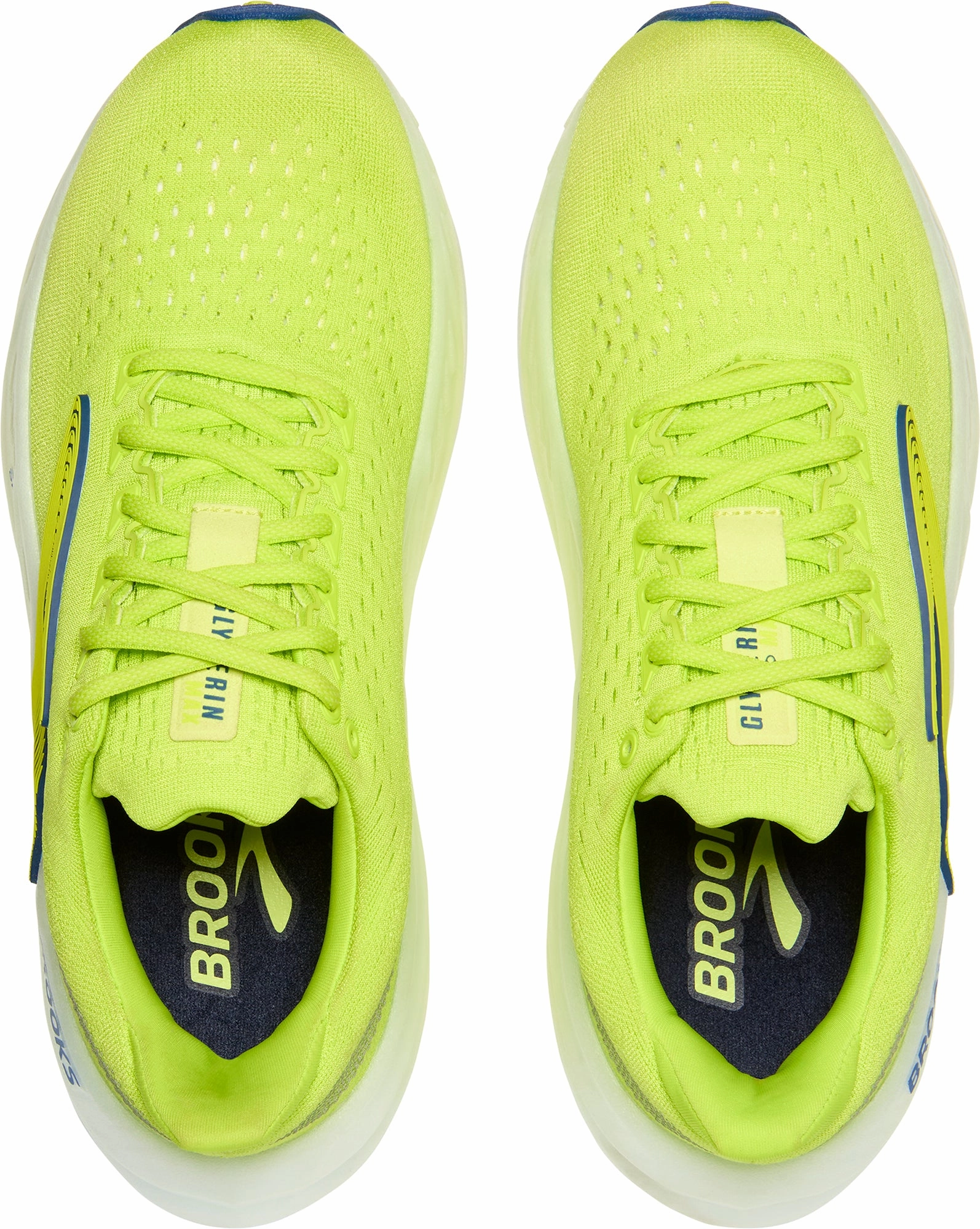 Reinforced Seams Walk Ease Brooks Glycerin Max Mens Running Shoes - Green