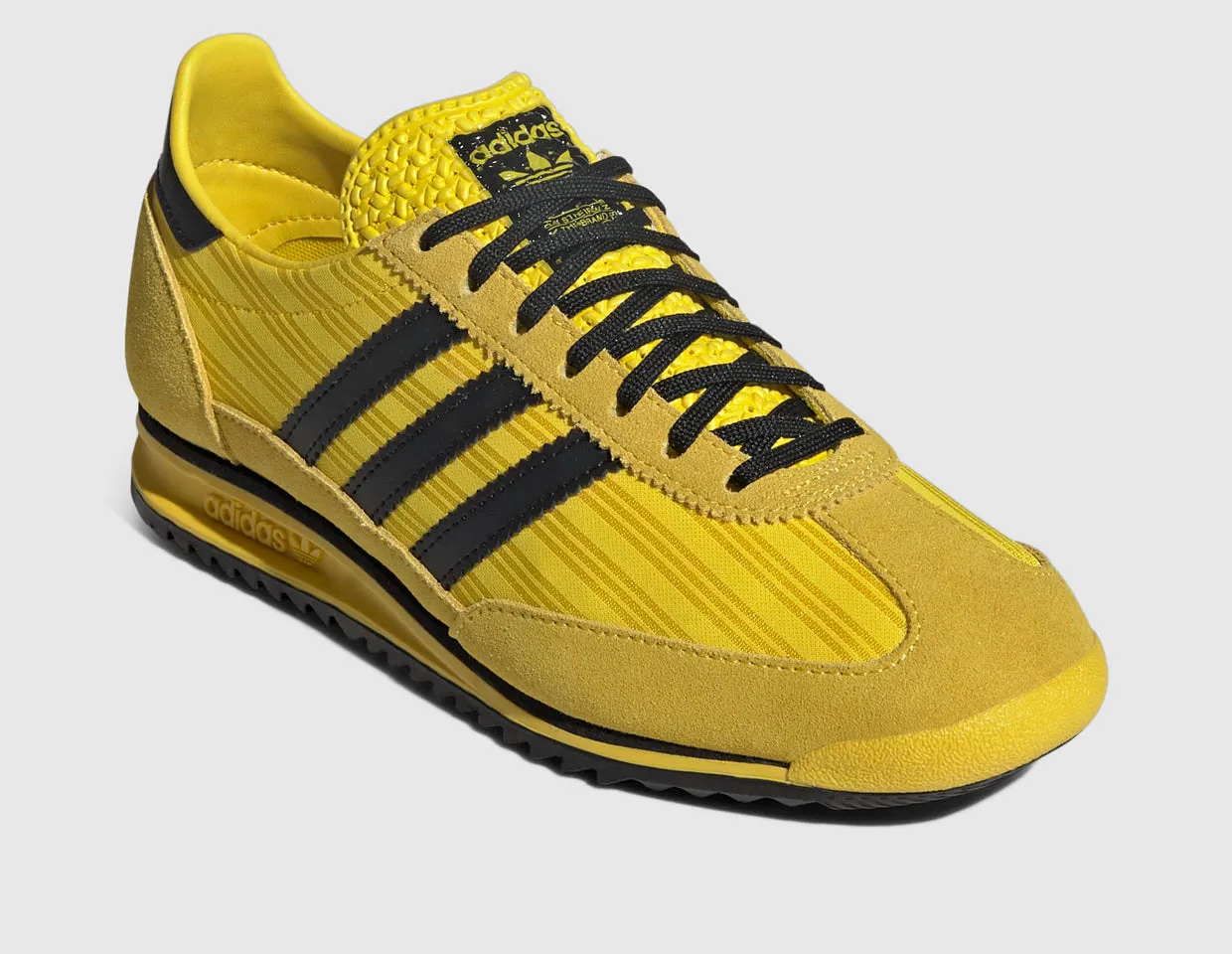 adidas Originals Women's SL 72 OG Yellow / Core Black Eco-friendly running tradition