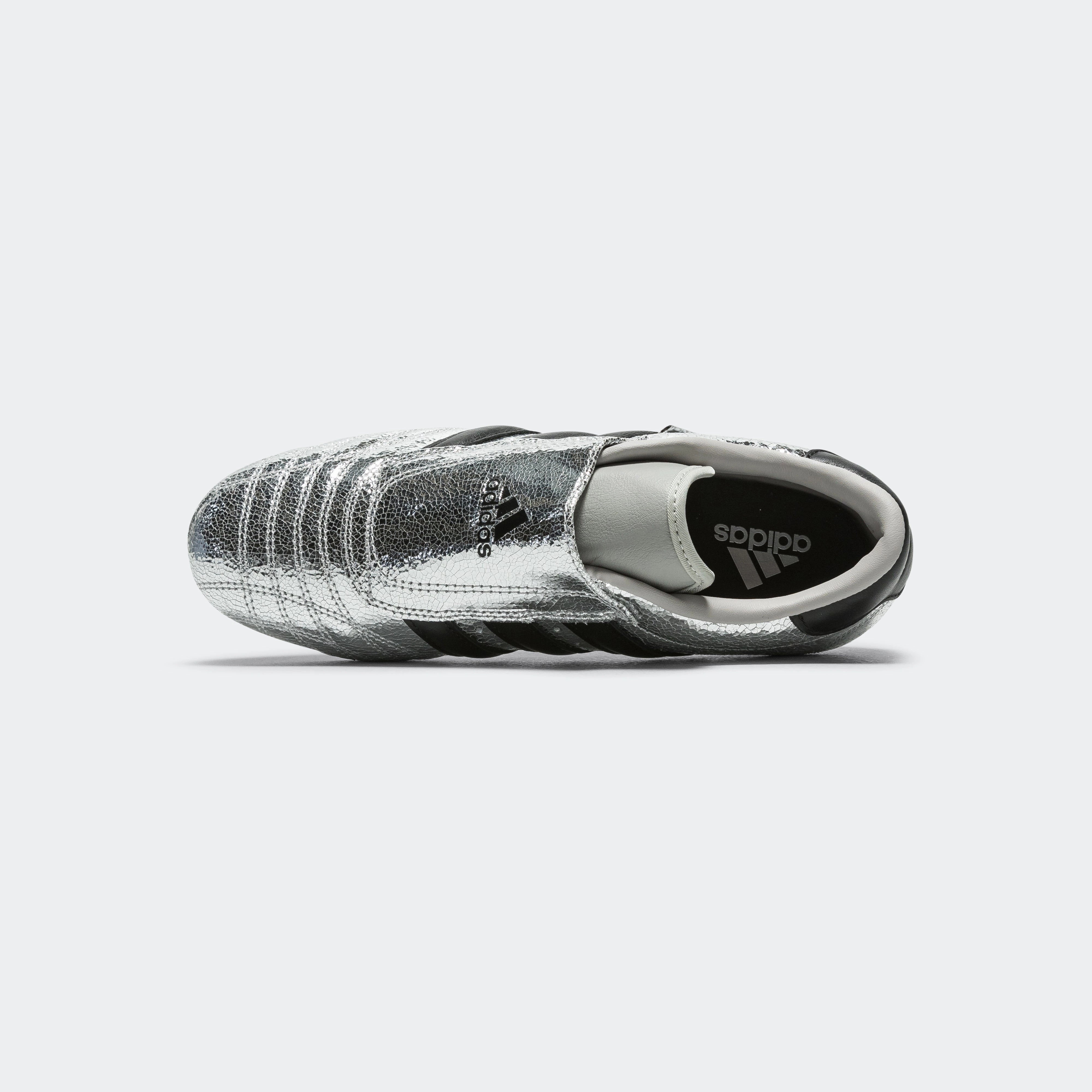 Womens Taekwondo - Silver Metallic/Core Black-Gum Wide Base Trendy