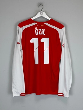 2014/15 ARSENAL OZIL #11 L/S HOME SHIRT (L) PUMA Snag Resistant Knit