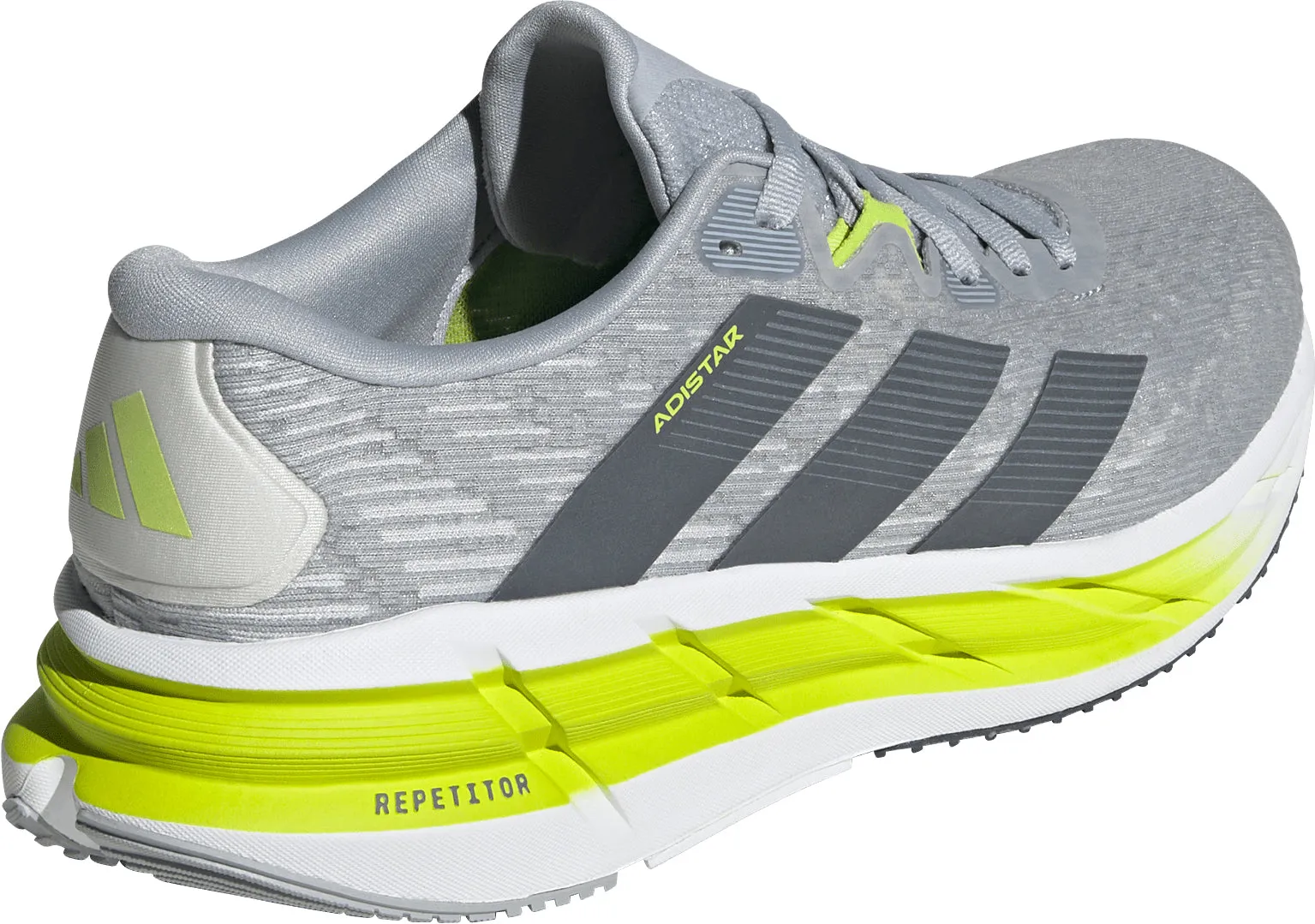 Vegan Leather Fashion Step adidas Adistar 4.0 Mens Running Shoes - Grey