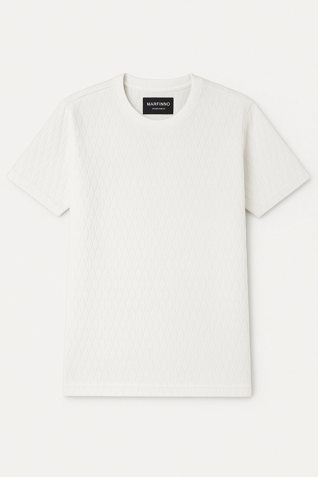 Preppy City Smart Marfino Off White Vintage Round Neck T shirt