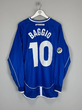 2002/03 BRESCIA BAGGIO #10 L/S HOME SHIRT (L) UMBRO Smooth Coverage