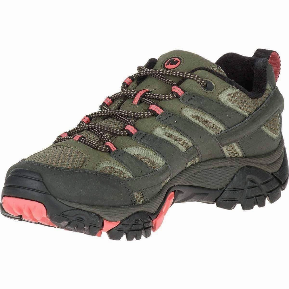 Merrell Moab 2 GORE-TEX Womens Walking Shoes - Green Outdoor Day Comfort Trekking Gear