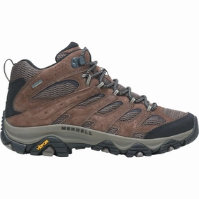 Comfort Hiking Boots Cave Trek Merrell Moab 3 Mid GORE-TEX Mens Walking Boots - Brown