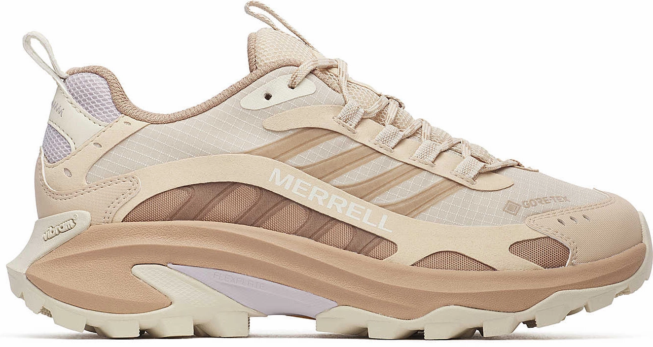 Merrell Moab Speed 2 GORE-TEX Womens Walking Shoes - Beige Trail Cushioning Durable Footwear