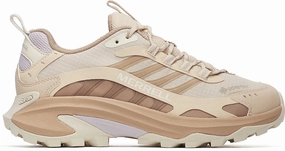 Merrell Moab Speed 2 GORE-TEX Womens Walking Shoes - Beige Trail Cushioning Durable Footwear