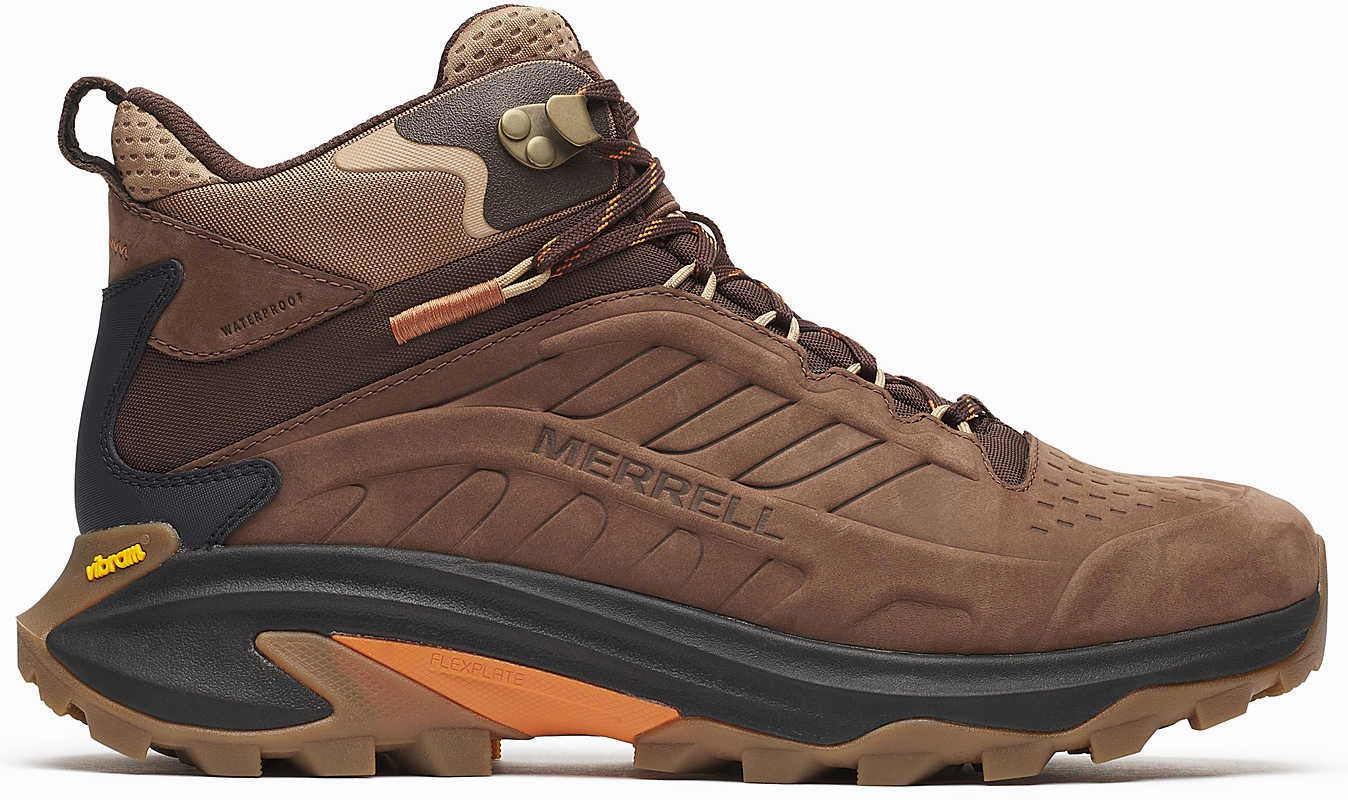 Merrell Moab Speed 2 Leather Mid Waterproof Mens Walking Boots - Brown Stylish