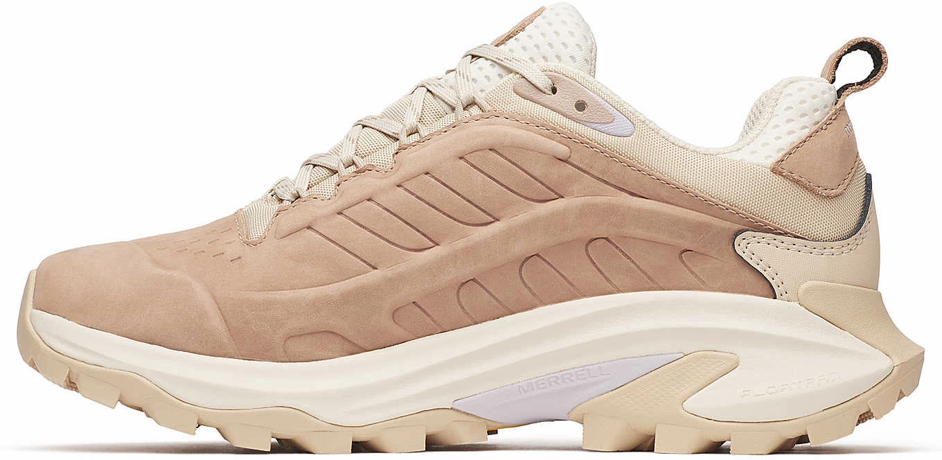 Stable Grip Quick Traction Merrell Moab Speed 2 Leather Waterproof Womens Walking Shoes - Brown