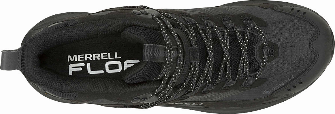 Adventurous Boots Trail Fit Merrell Moab Speed 2 Mid GORE-TEX Mens Walking Boots - Black
