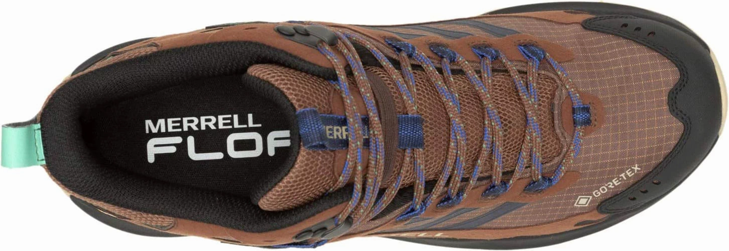 Merrell Moab Speed 2 Mid GORE-TEX Mens Walking Boots - Brown Elastic