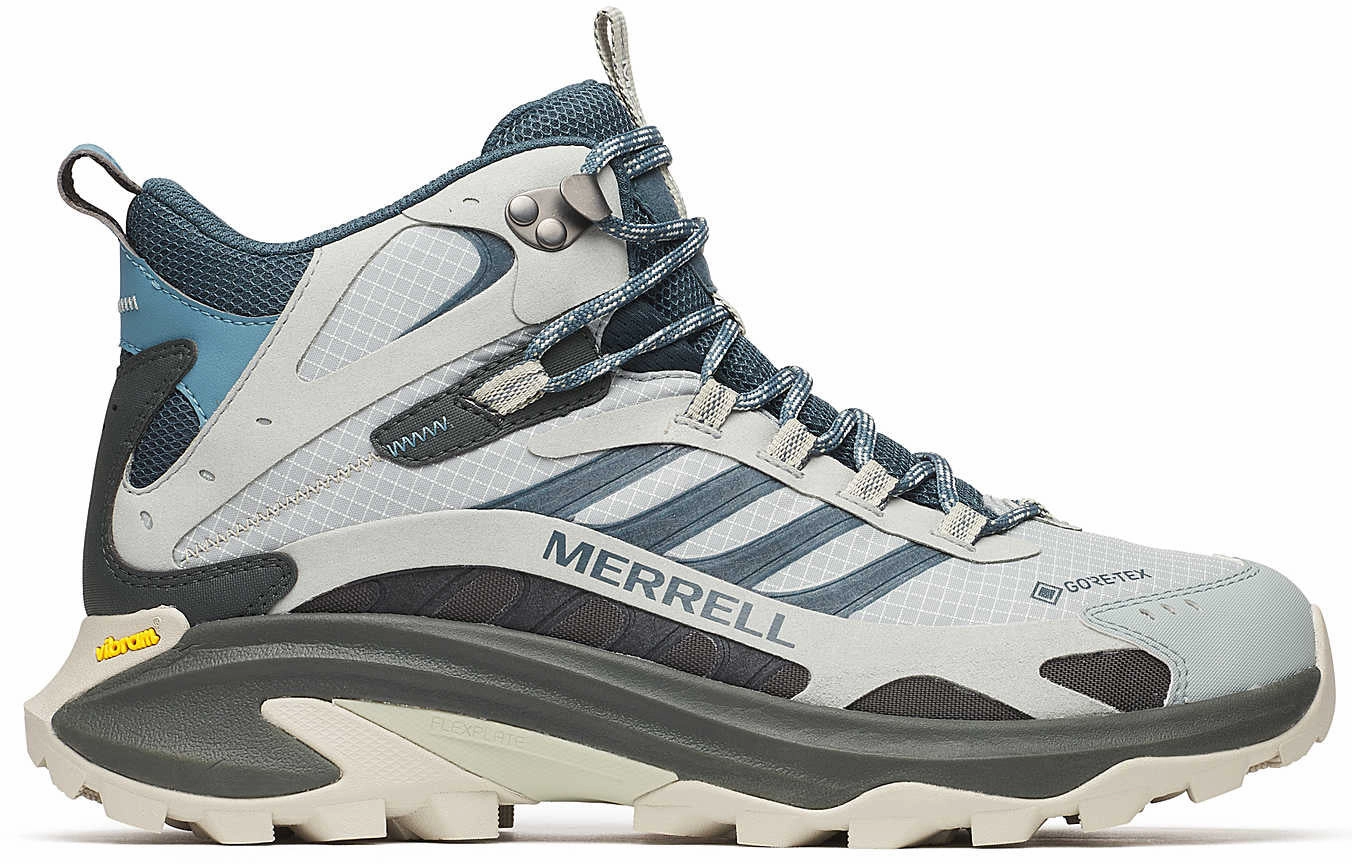 Merrell Moab Speed 2 Mid GORE-TEX Mens Walking Boots - Grey Peak Fit