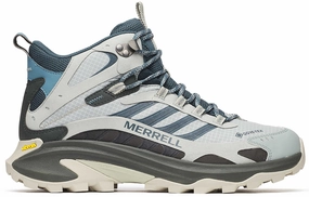 Merrell Moab Speed 2 Mid GORE-TEX Mens Walking Boots - Grey Peak Fit