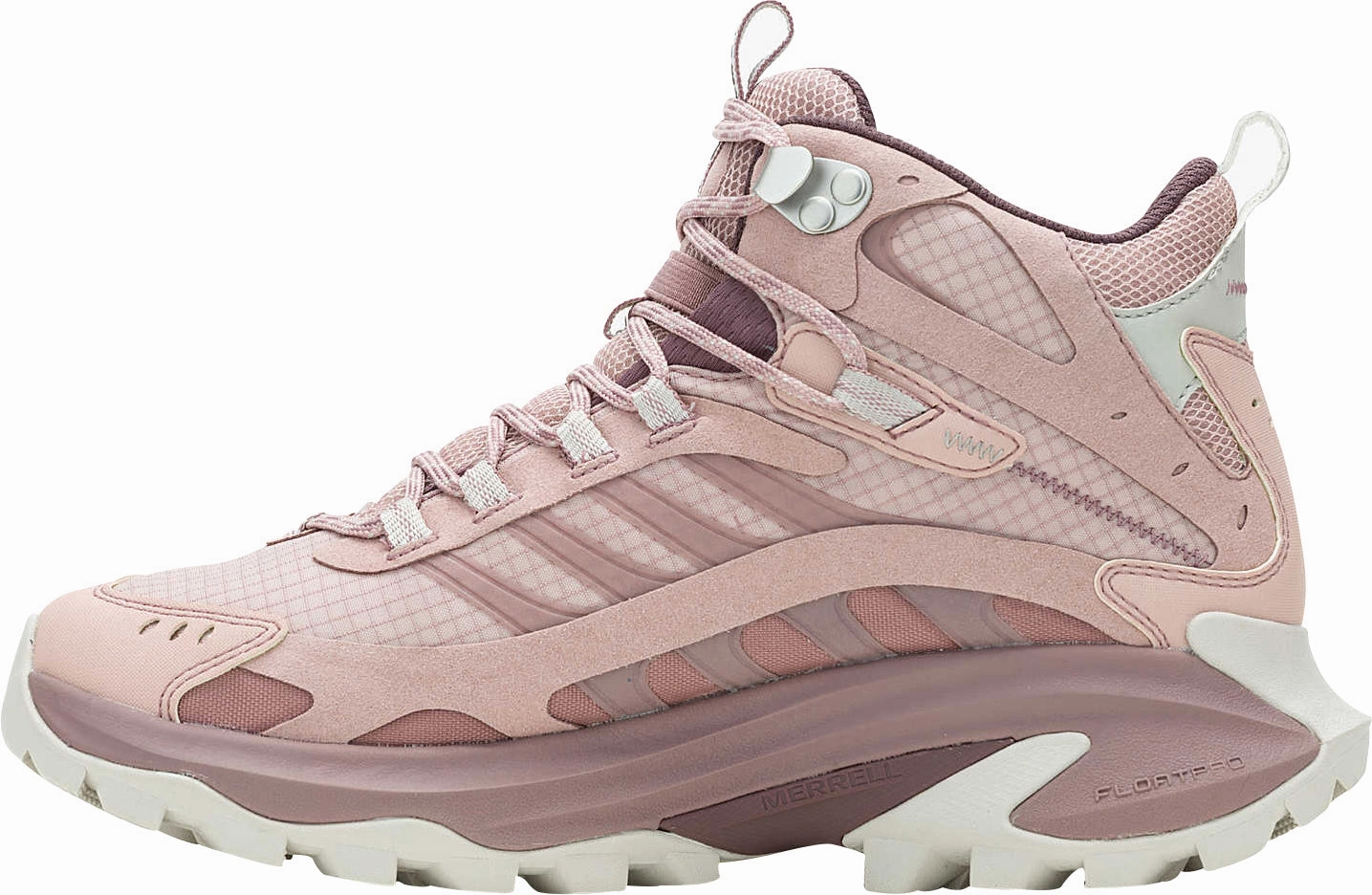 Merrell Moab Speed 2 Mid GORE-TEX Womens Walking Boots - Pink Comfortable Trek Resistant to wear