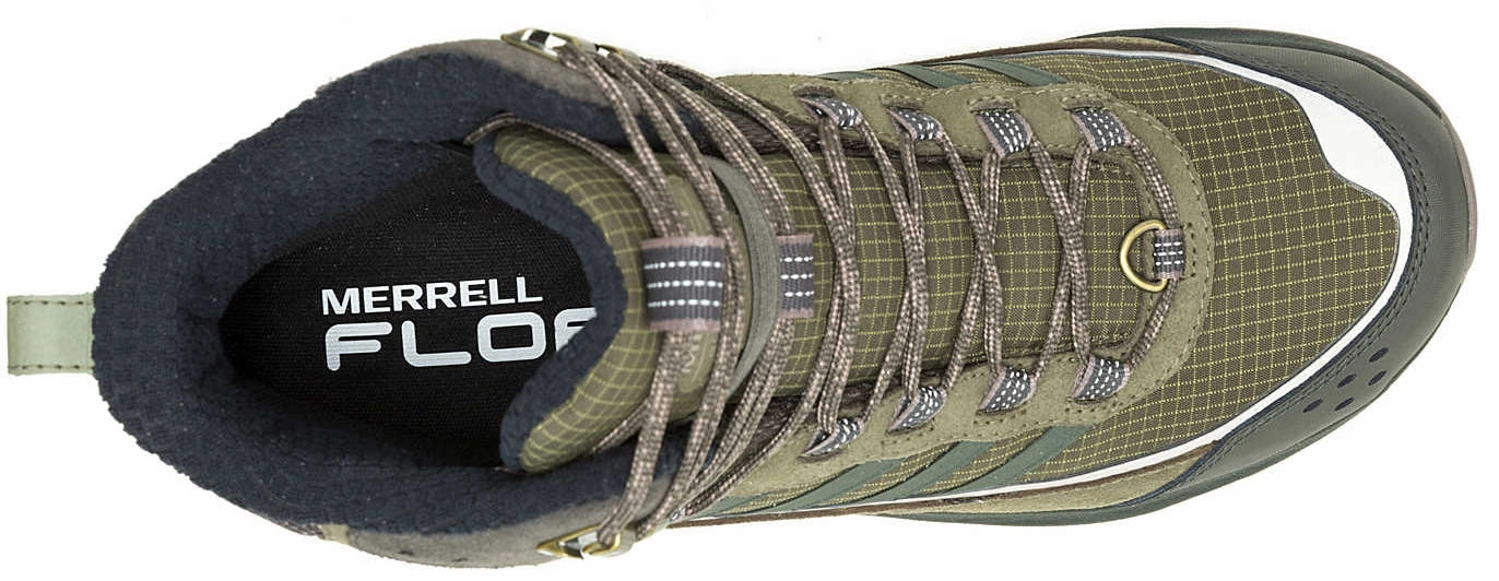Lightweight Design Mountain Climb Ready Merrell Moab Speed 2 Thermo Mid Waterproof Mens Walking Boots - Green
