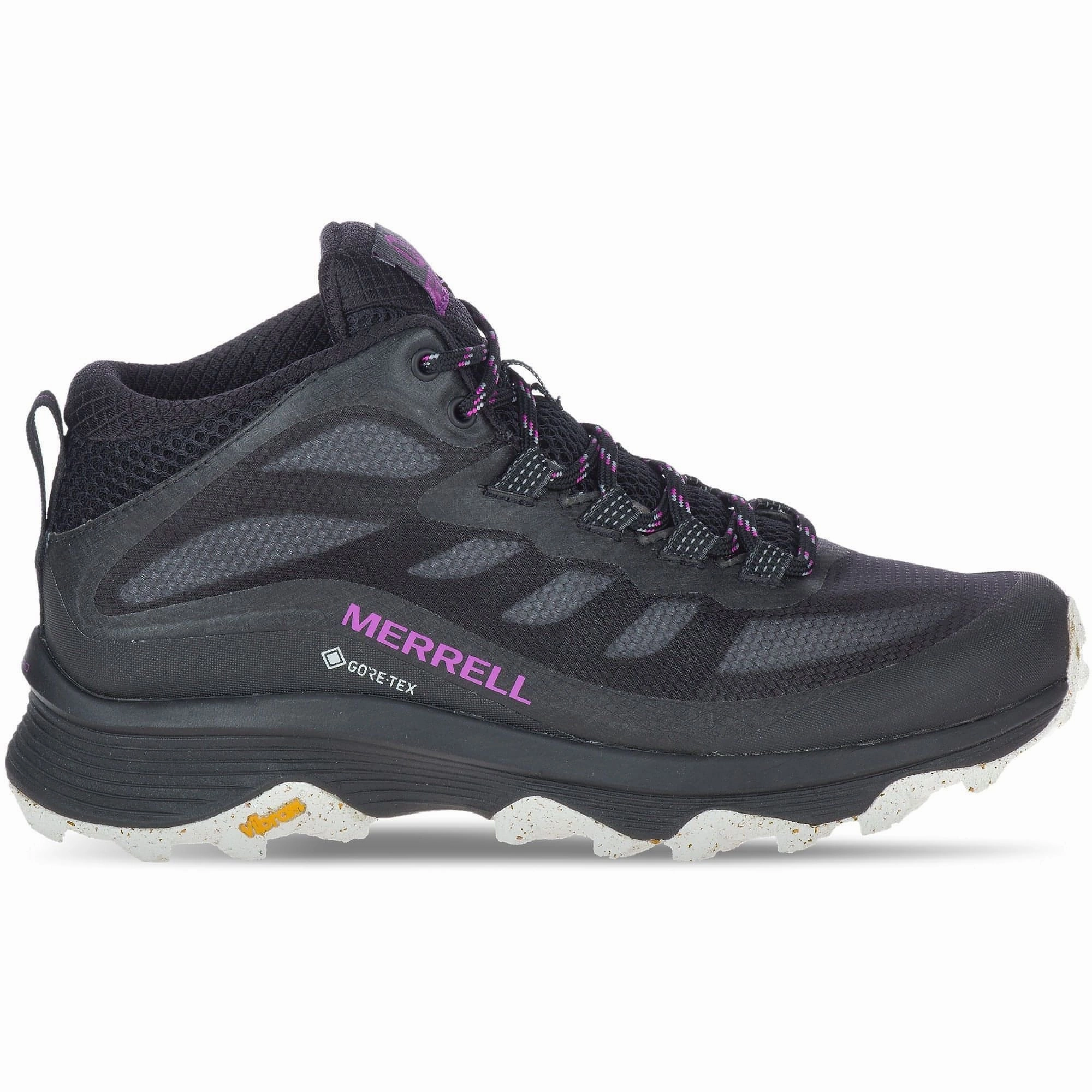 Merrell Moab Speed Mid GORE-TEX Womens Walking Boots - Black Wilderness Use Hill Climbing