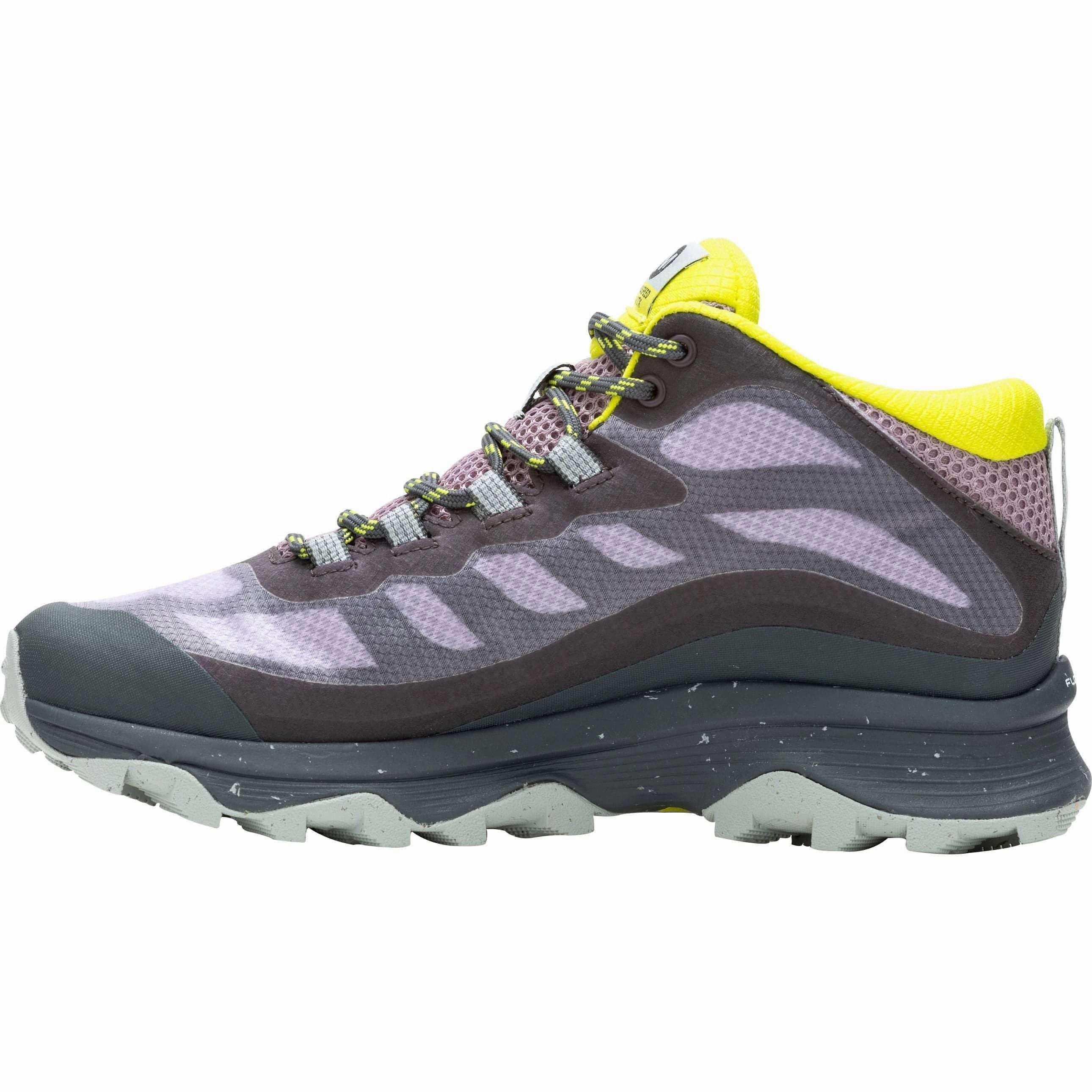 Unisex style Quick Traction Merrell Moab Speed Mid GORE-TEX Womens Walking Boots - Purple