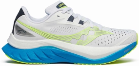 Saucony Endorphin Speed 4 Womens Running Shoes - White Cushioned Step Non-marking sole