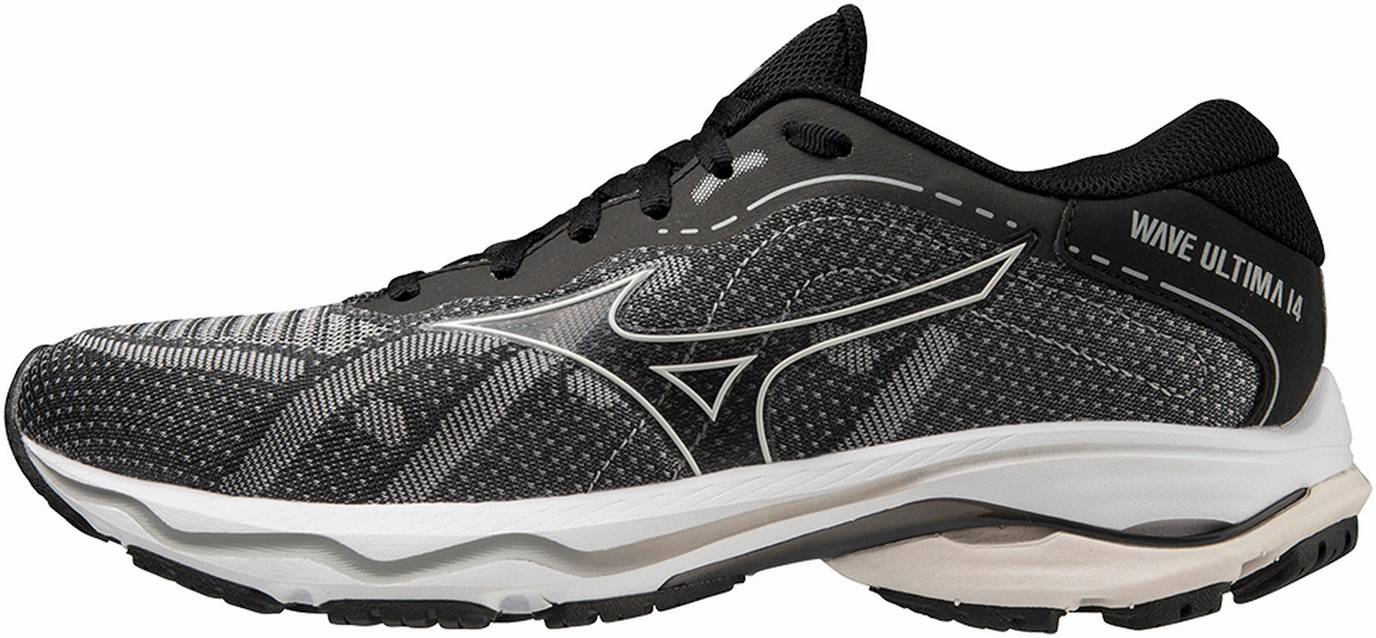 Mizuno Wave Ultima 14 Womens Running Shoes - Black Zero Break In Period Abrasion Resistant Toe Guard