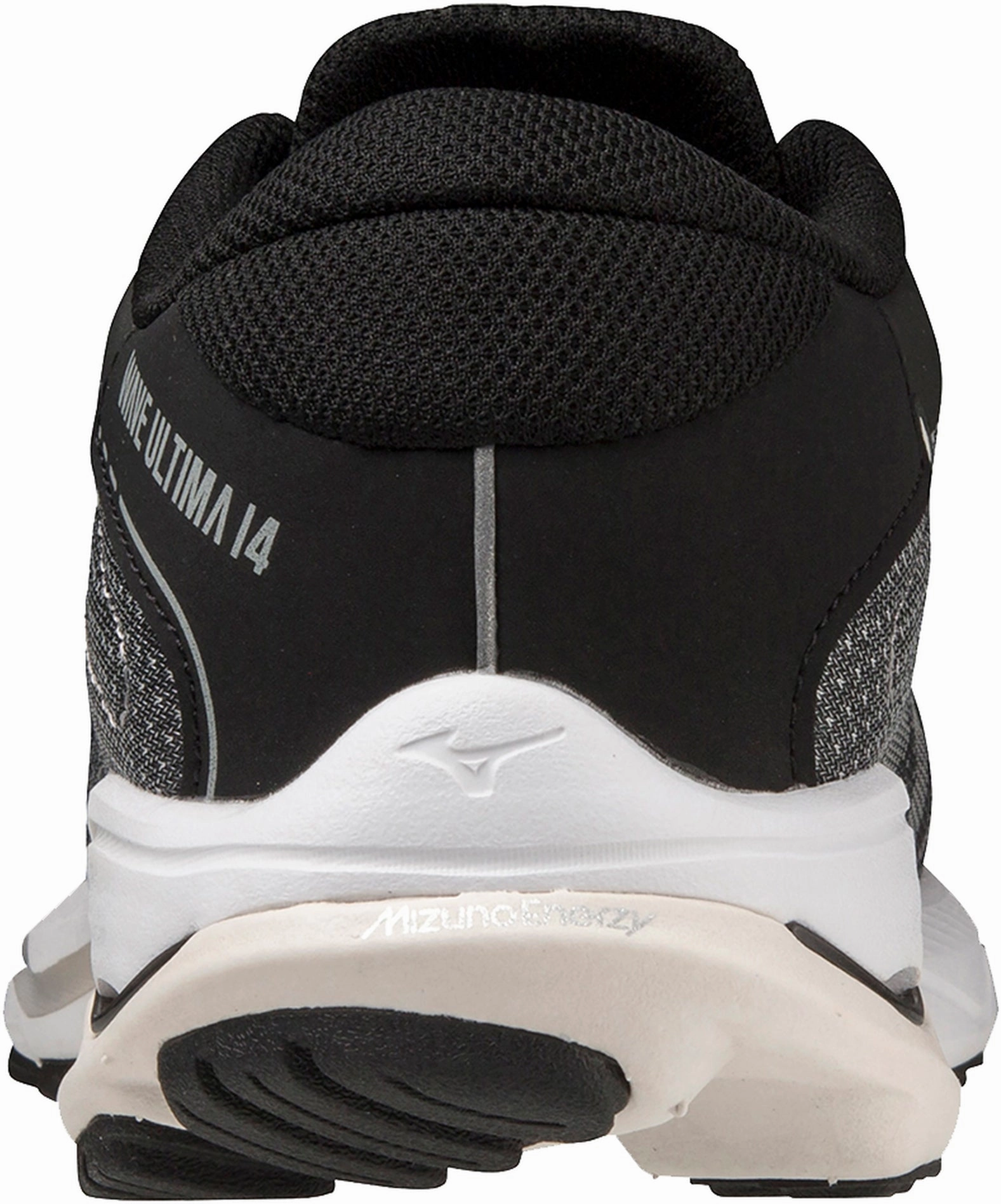 Rubber Traction Pattern Mizuno Wave Ultima 14 Womens Running Shoes - Black