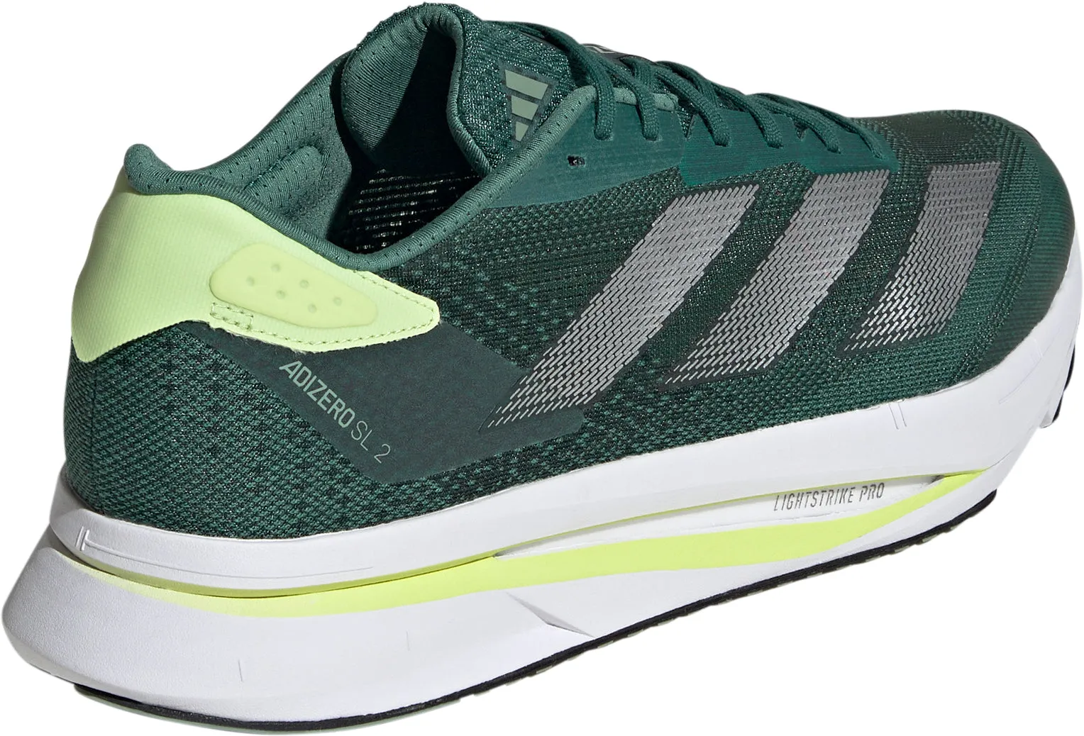 adidas Adizero SL 2 Mens Running Shoes - Green Anti Slip Tread Design workout wear
