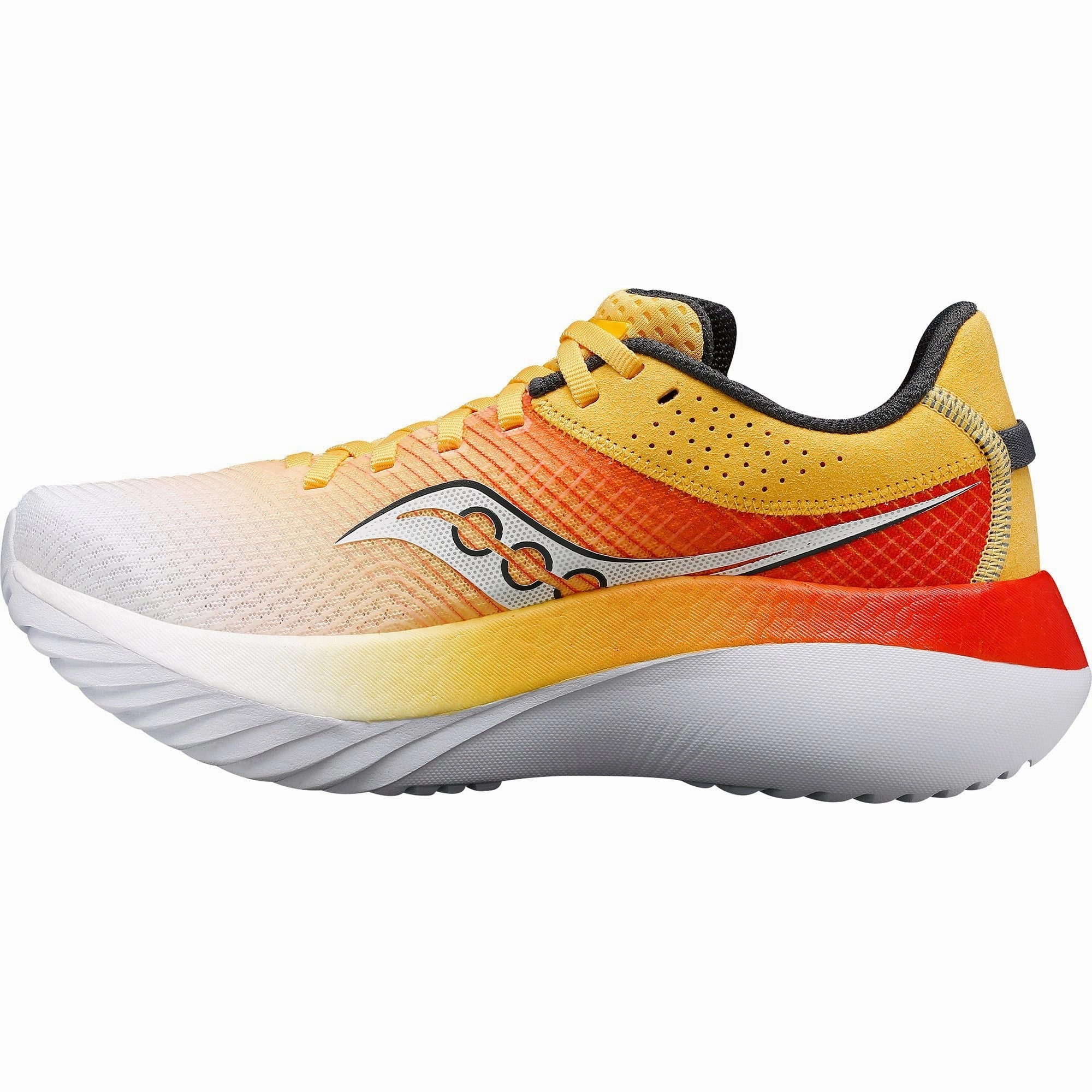Anti Microbial Lining Saucony Kinvara Pro Womens Running Shoes - Yellow