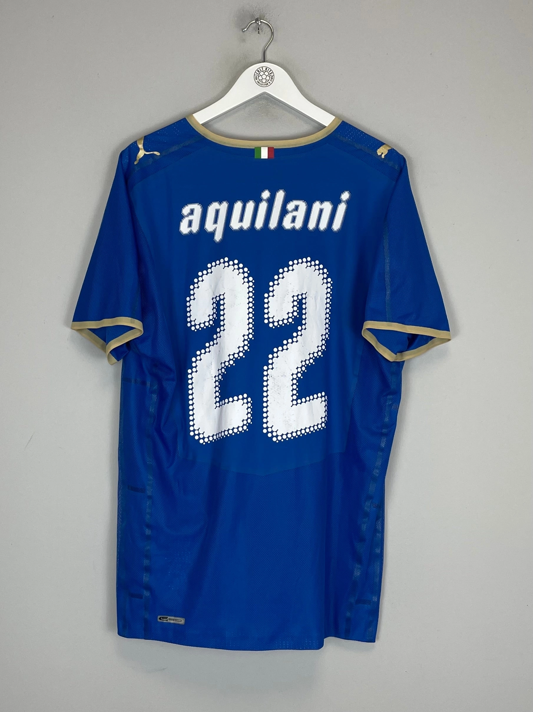 2007/08 ITALY AQUILANI #22 *PLAYER ISSUE* HOME SHIRT (XXL) PUMA Flex Ribbed Cuffs Non Chafing Edges