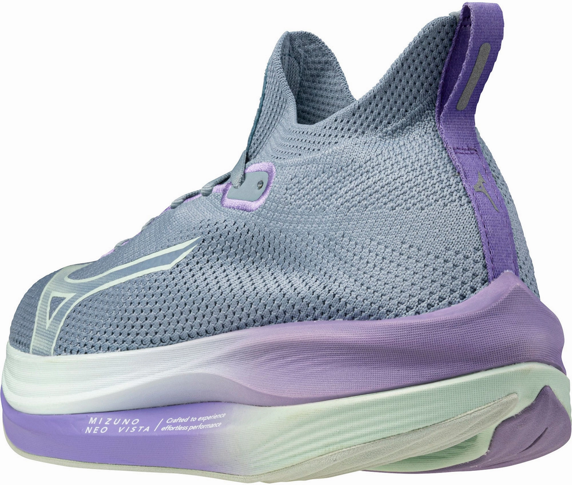 Enhanced Grip Pattern Mizuno Neo Vista Womens Running Shoes - Grey