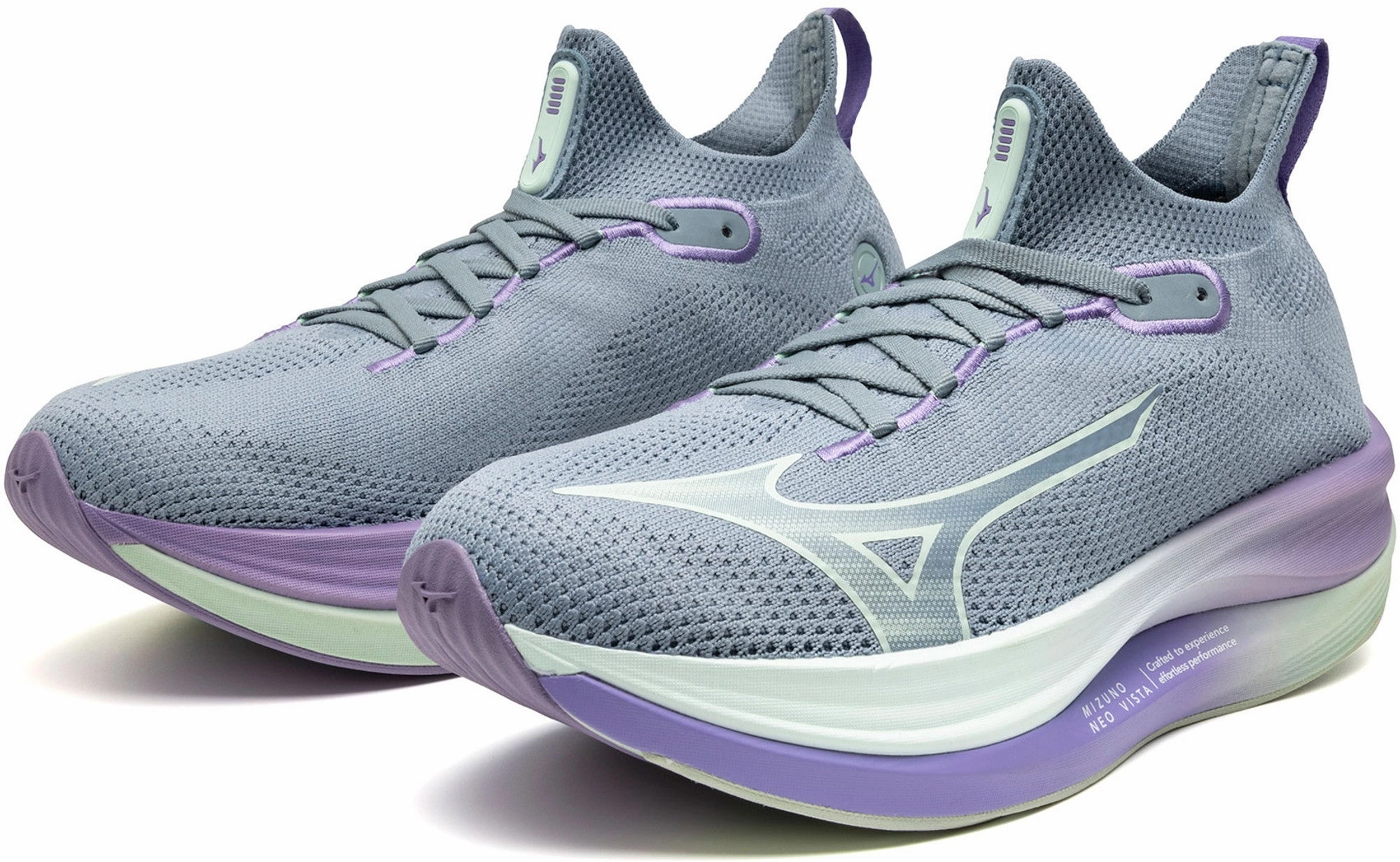 Multi Layer Cushioning Padded interior Mizuno Neo Vista Womens Running Shoes - Grey