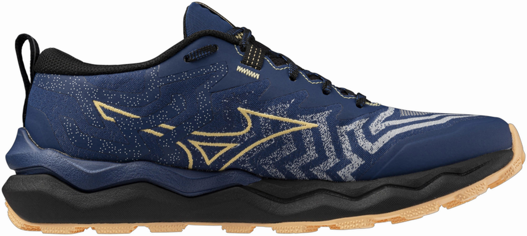 Cushioned Collar Padding Mizuno Wave Daichi 8 Womens Trail Running Shoes - Blue