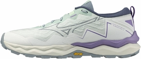 Soft Leather Finish Mizuno Wave Daichi 9 GORE-TEX Womens Trail Running Shoes - White