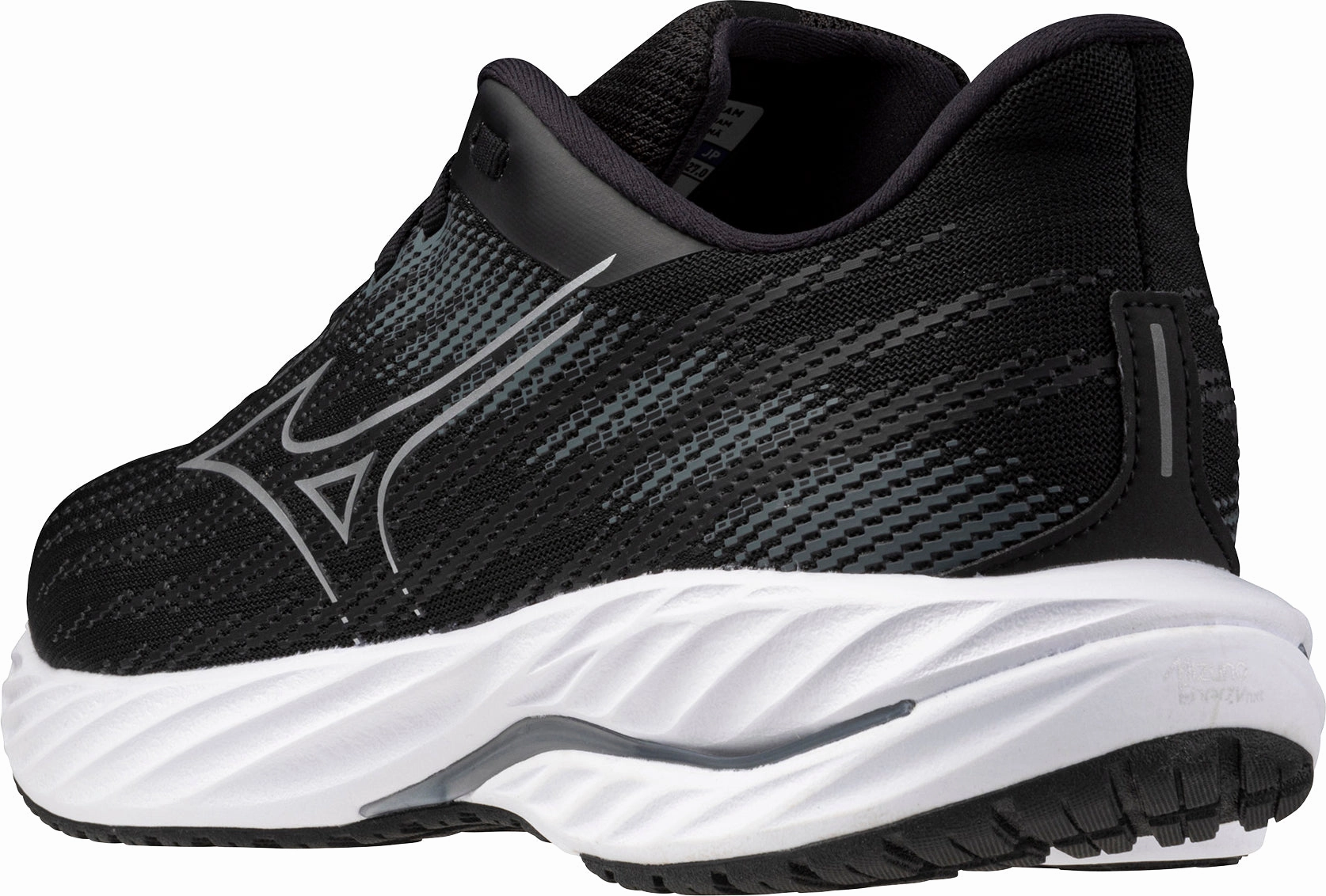 Neutral Stability High Energy Return Sole Mizuno Wave Inspire 21 WIDE FIT (2E) Mens Running Shoes - Black