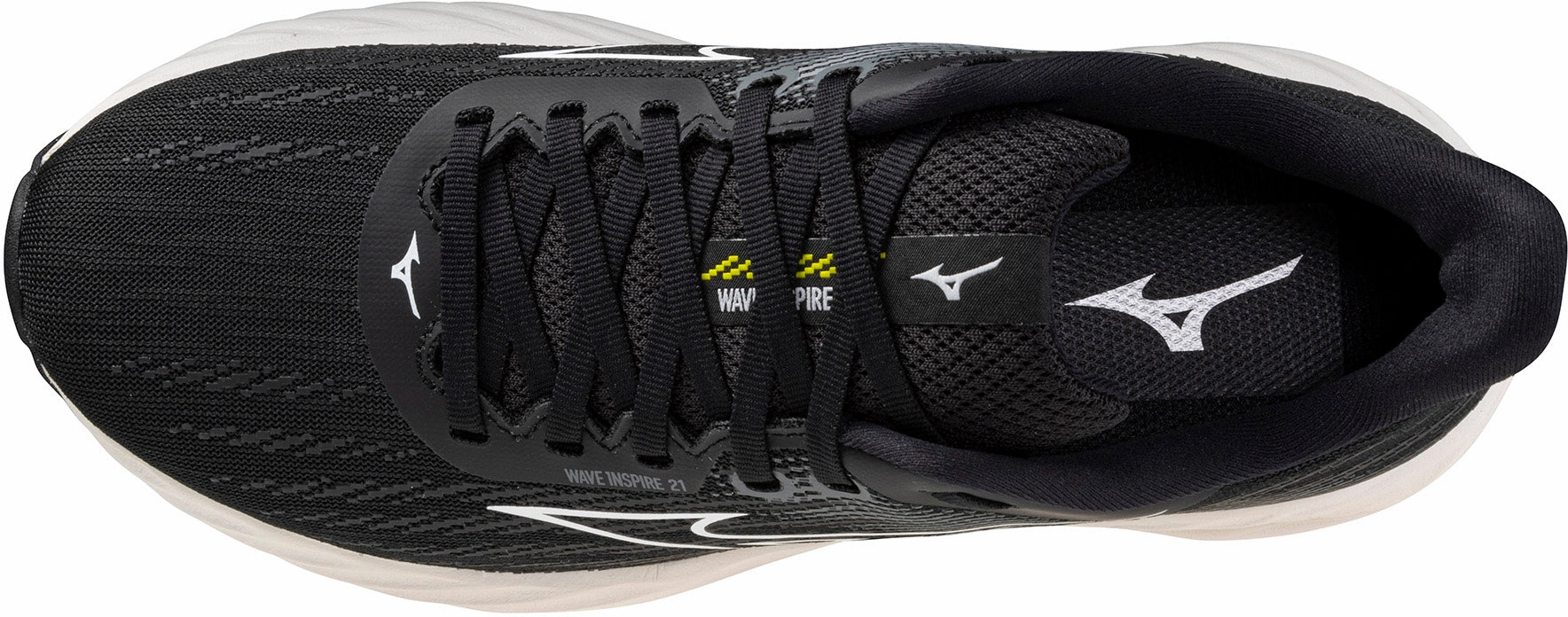 Step Easy ShockAbsorbingSole Mizuno Wave Inspire 21 Womens Running Shoes - Black