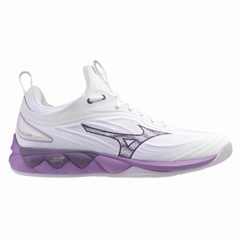 Shock Absorbing Foam Adjustable Lace Closure Mizuno Wave Luminous 3 D WIDE Womens Netball Shoes