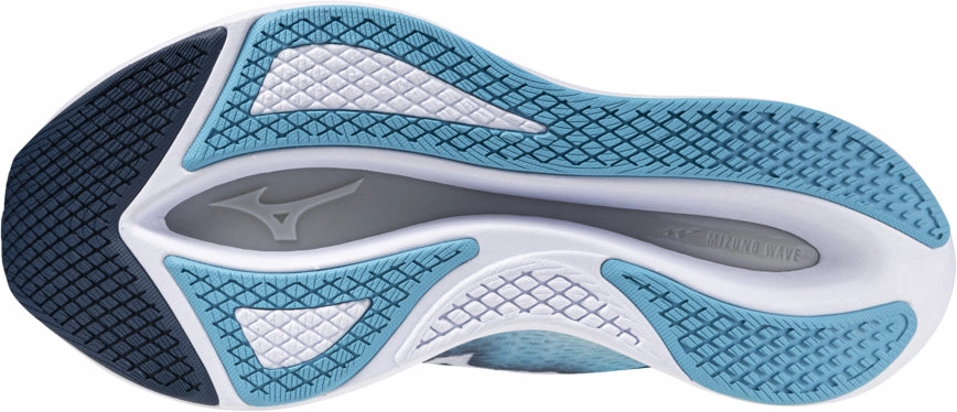 Mizuno Wave Rebellion Flash 2 Womens Running Shoes - Blue Motion Day Rollbar Stability System