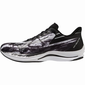 Light Comfort Mizuno Wave Rebellion Sonic Running Shoes - Black