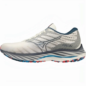 Mizuno Wave Rider 26 Womens Running Shoes - White Adaptive Traction Easy Motion