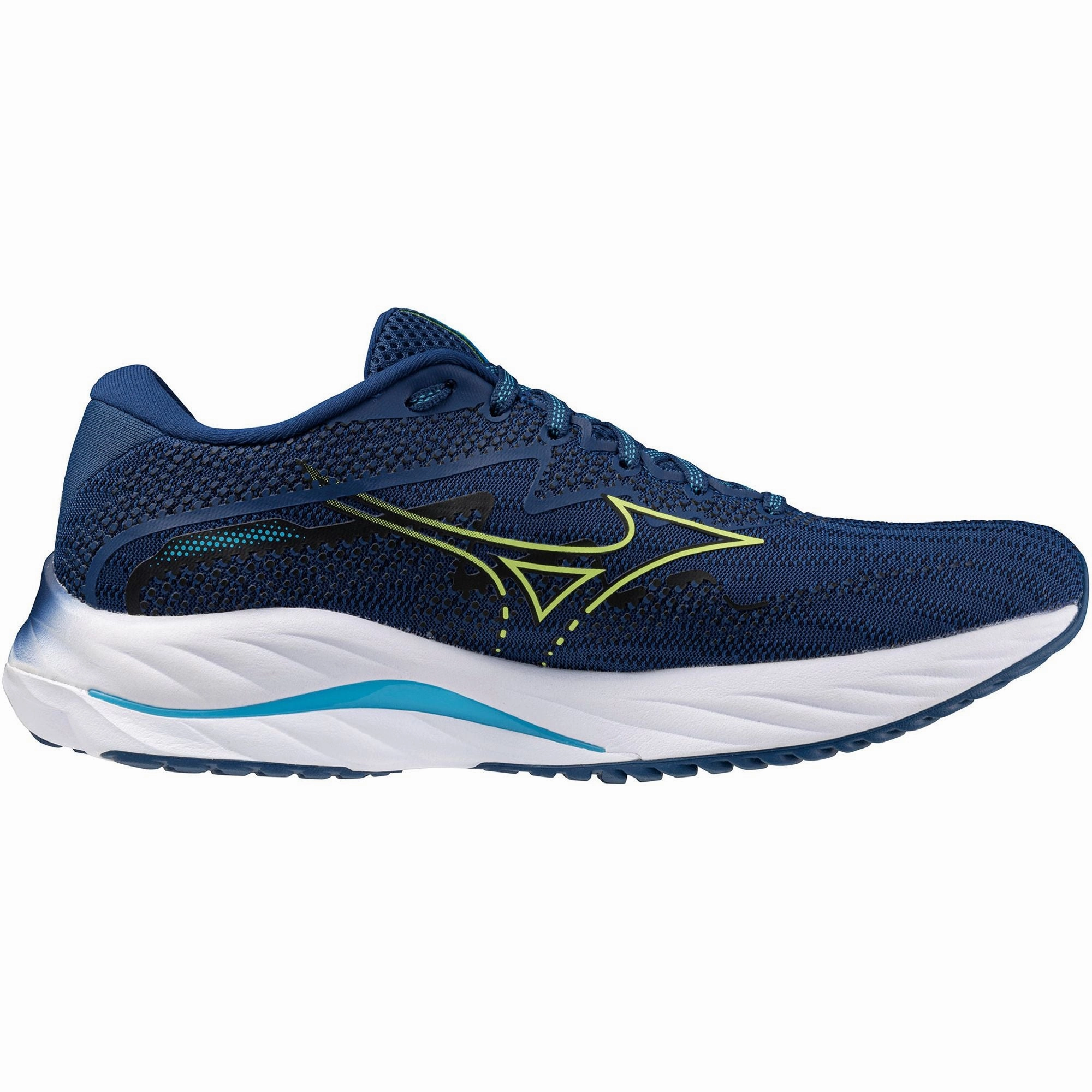 Mizuno Wave Rider 27 Mens Running Shoes - Navy SportyDesign