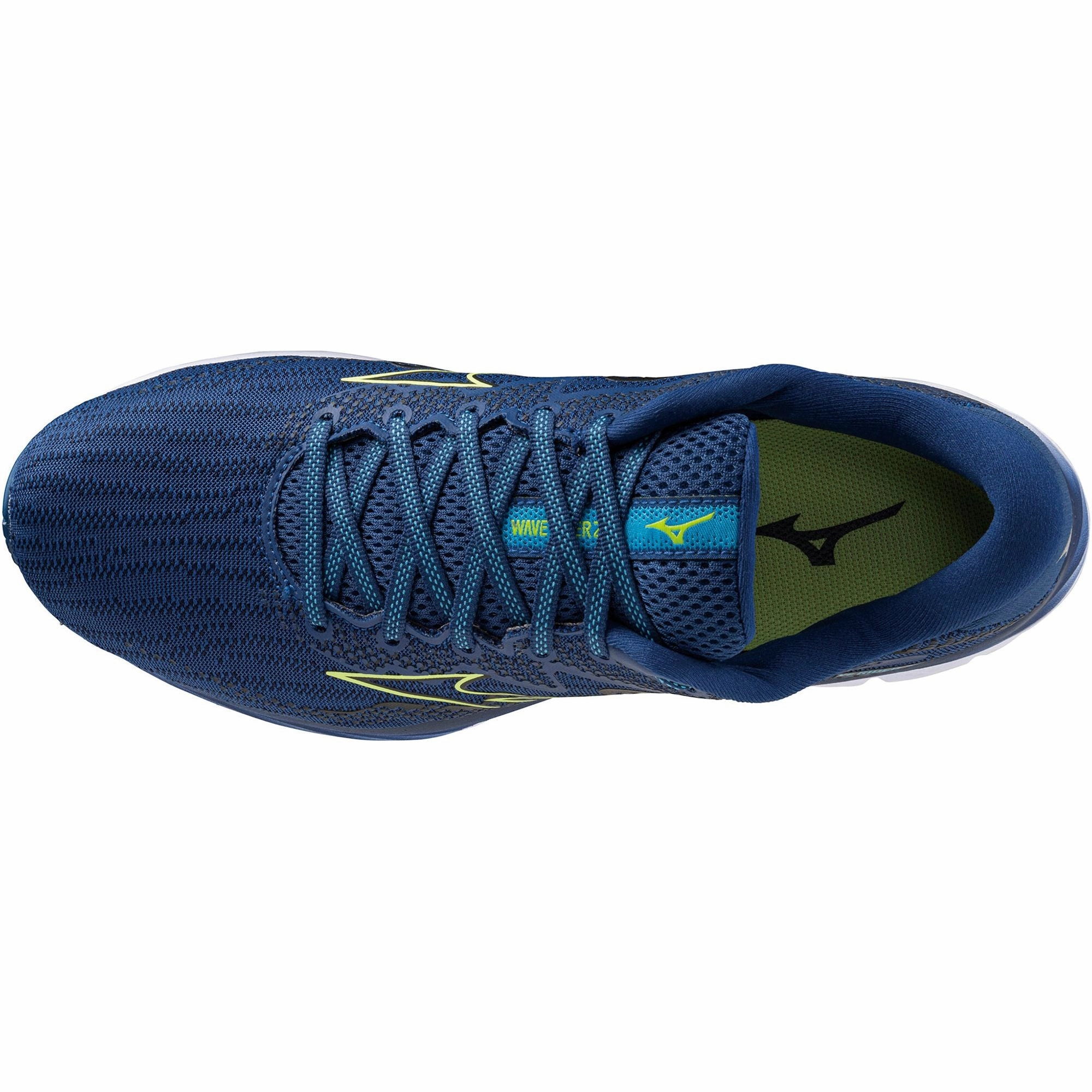 Mizuno Wave Rider 27 Mens Running Shoes - Navy Cushioned Insock