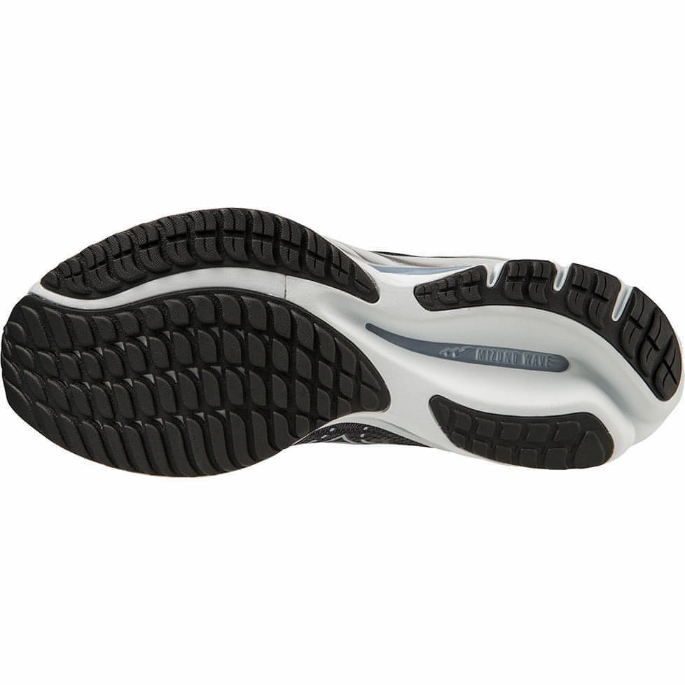 Mizuno Wave Rider 27 WIDE FIT (D) Womens Running Shoes - Black No Friction